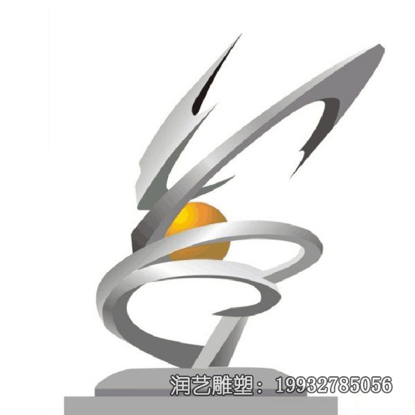 不锈钢广场螺旋雕塑 不锈钢广场螺旋雕塑