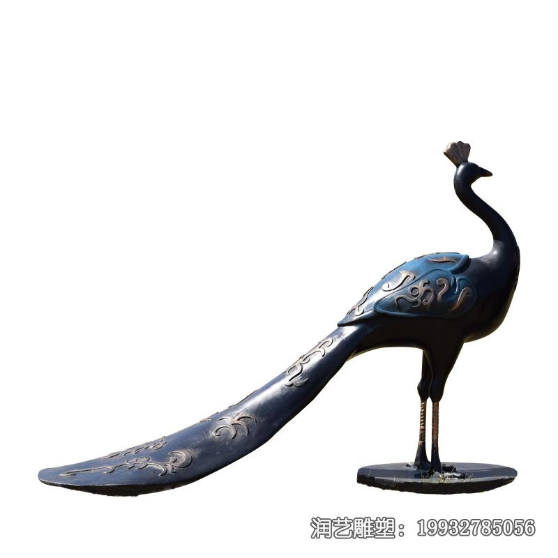 铜雕孔雀雕塑 铜雕孔雀雕塑