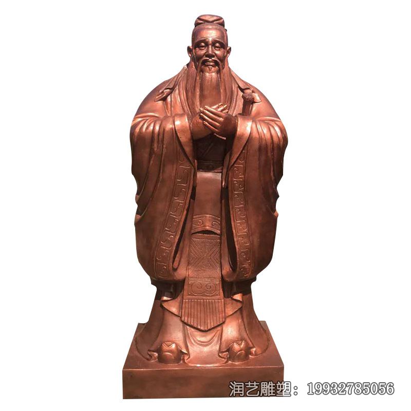 铜雕古代孔子雕塑 铜雕古代孔子雕塑