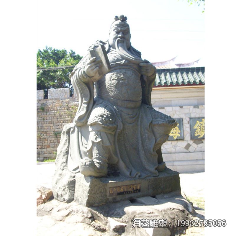 石雕古代关公雕塑 石雕古代关公雕塑