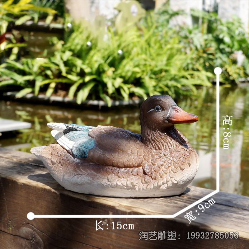 城市玻璃钢鸳鸯雕塑 城市玻璃钢鸳鸯雕塑