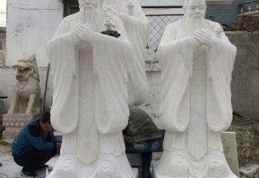 石雕古代孔子雕塑