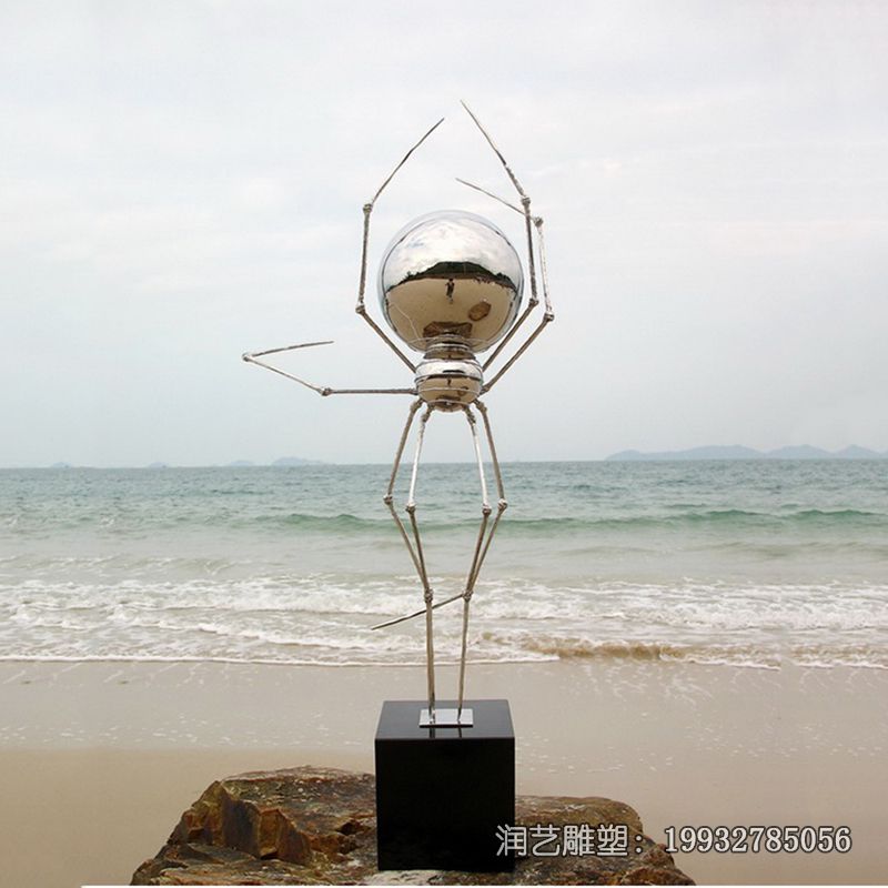 不锈钢景区蜘蛛动物雕塑 不锈钢景区蜘蛛动物雕塑