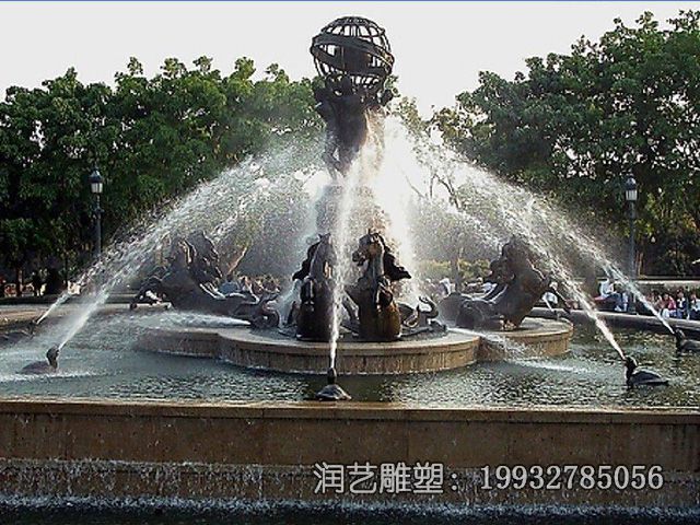 园林喷泉铜雕雕塑 园林喷泉铜雕雕塑