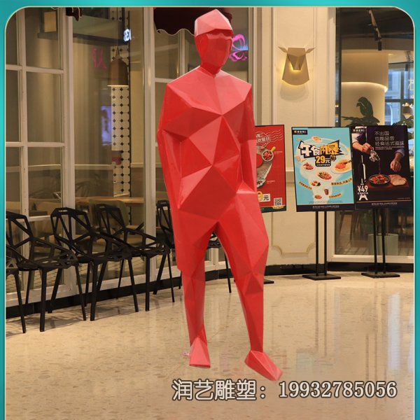 酒店玻璃钢抽象人物雕塑 酒店玻璃钢抽象人物雕塑