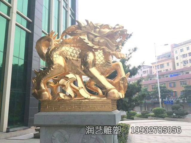 麒麟铜雕雕塑 麒麟铜雕雕塑