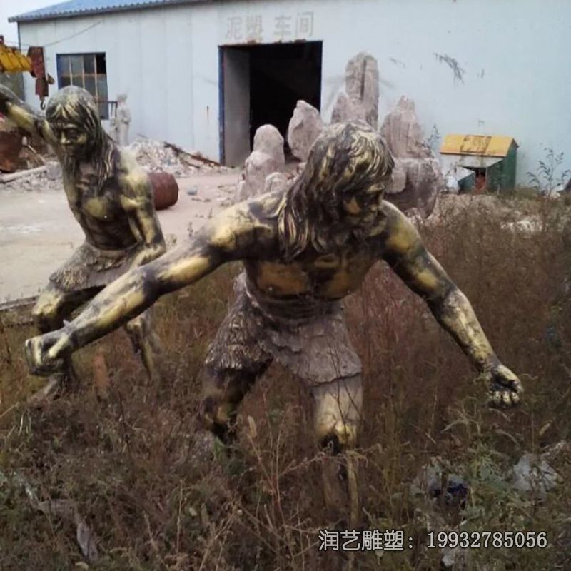 原始人铜雕雕塑 原始人铜雕雕塑