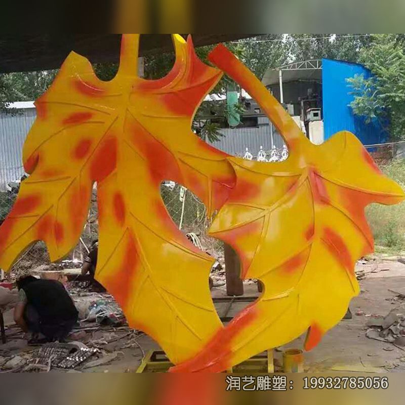 景观不锈钢园林树叶雕塑 景观不锈钢园林树叶雕塑