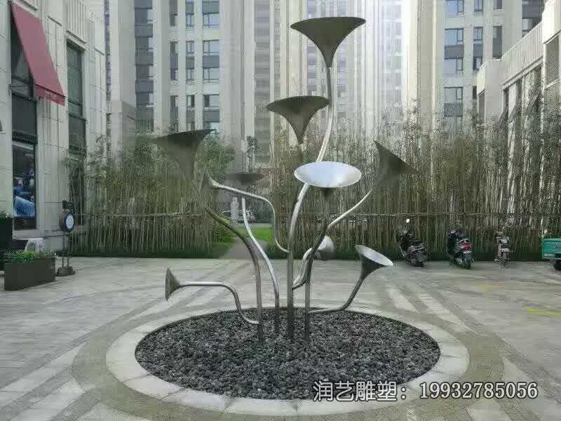 不锈钢景观花雕塑 不锈钢景观花雕塑