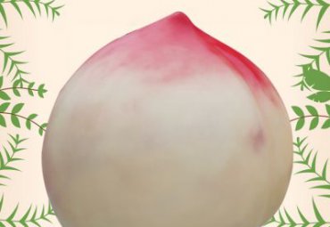 玻璃钢景观桃雕塑