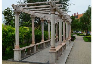 公园长廊石雕雕塑