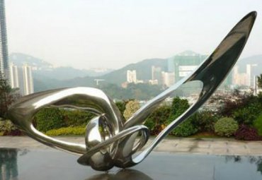 企业不锈钢抽象景观雕塑