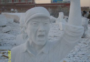 董存瑞人物石雕雕塑