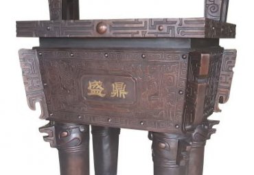 铜雕园林鼎雕塑