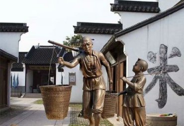 铜雕园林儿童雕塑