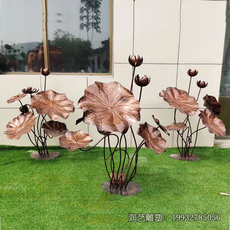 荷花铜雕雕塑 荷花铜雕雕塑