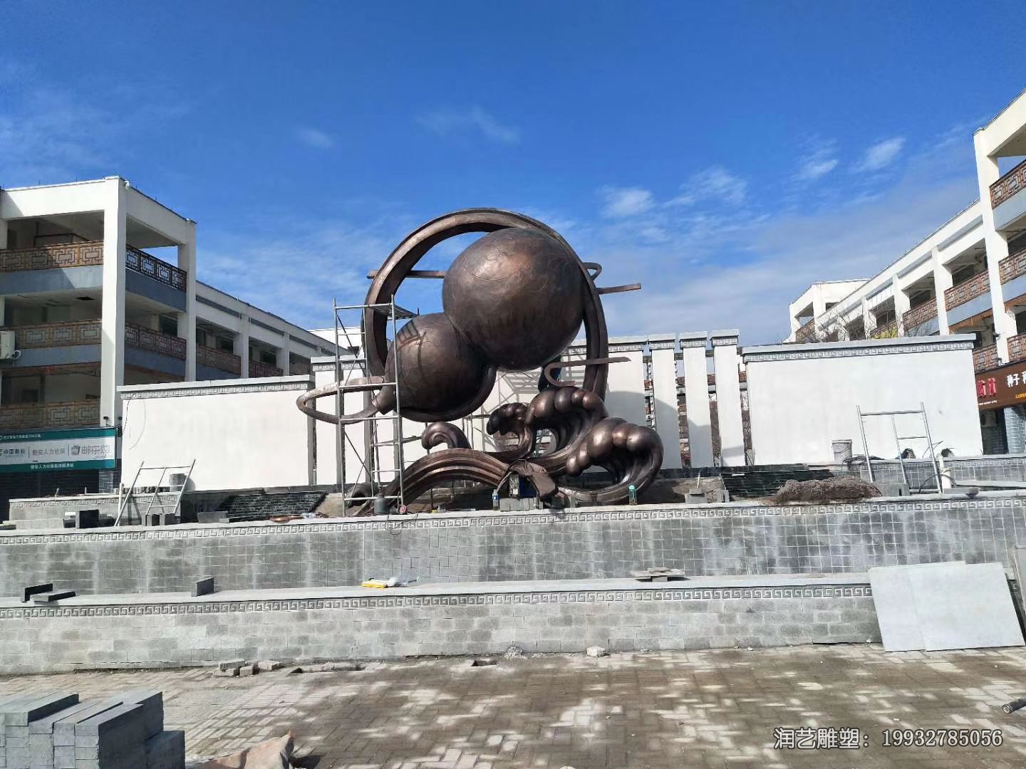 公园铜雕葫芦雕塑 公园铜雕葫芦雕塑