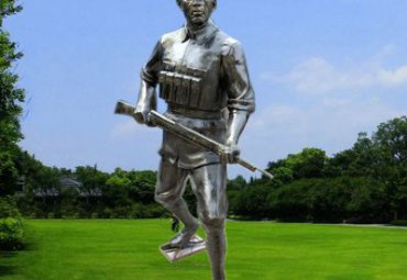 园林红军铜雕雕塑