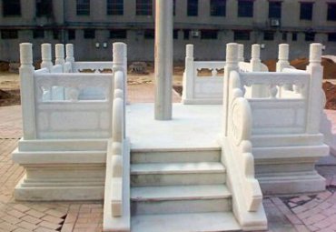 石雕升旗台雕塑