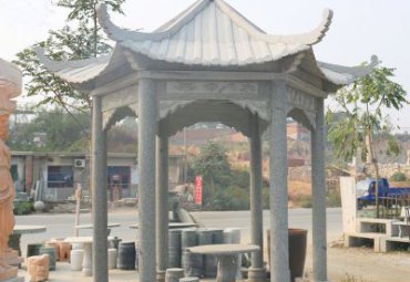 凉亭石雕雕塑