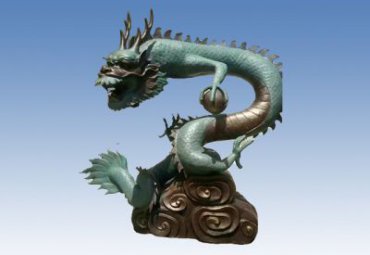 铜雕动物龙雕塑