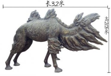 公园骆驼铜雕雕塑
