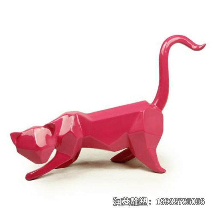 商场玻璃钢猫动物雕塑 商场玻璃钢猫动物雕塑