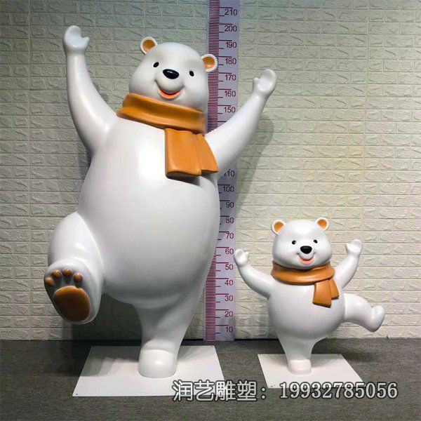 玻璃钢商场北极熊雕塑 玻璃钢商场北极熊雕塑