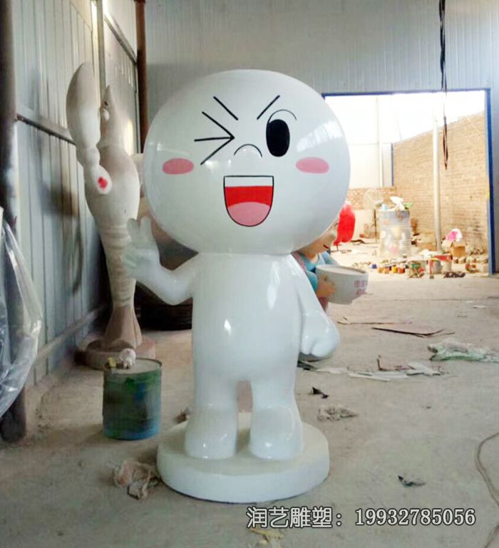 玻璃钢城市卡通公仔雕塑 玻璃钢城市卡通公仔雕塑