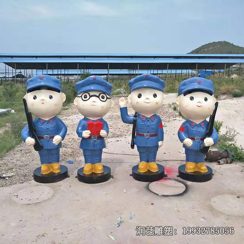 玻璃钢城市红军雕塑 玻璃钢城市红军雕塑