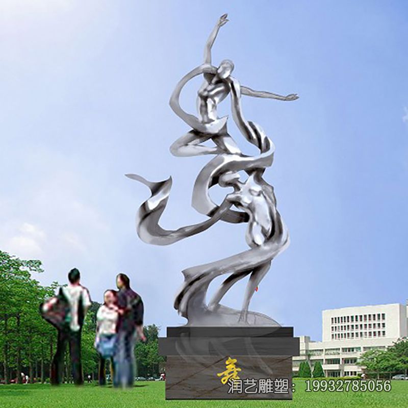 企业不锈钢跳舞雕塑 企业不锈钢跳舞雕塑