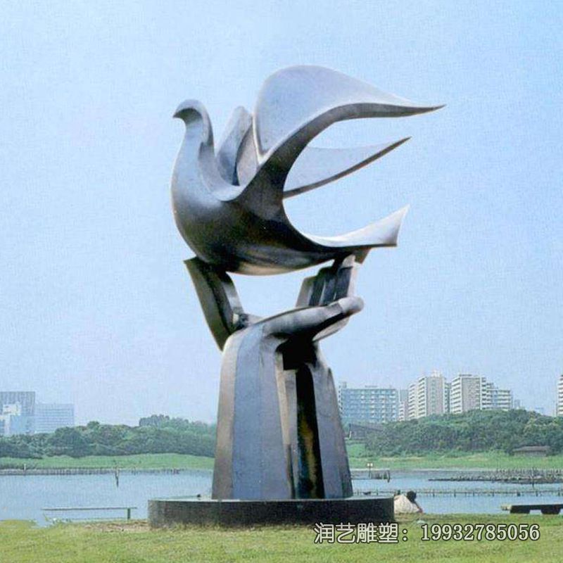 城市不锈钢鸽子动物雕塑 城市不锈钢鸽子动物雕塑