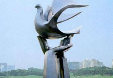 城市不锈钢鸽子动物雕塑