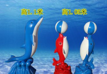 玻璃钢企业海豚雕塑