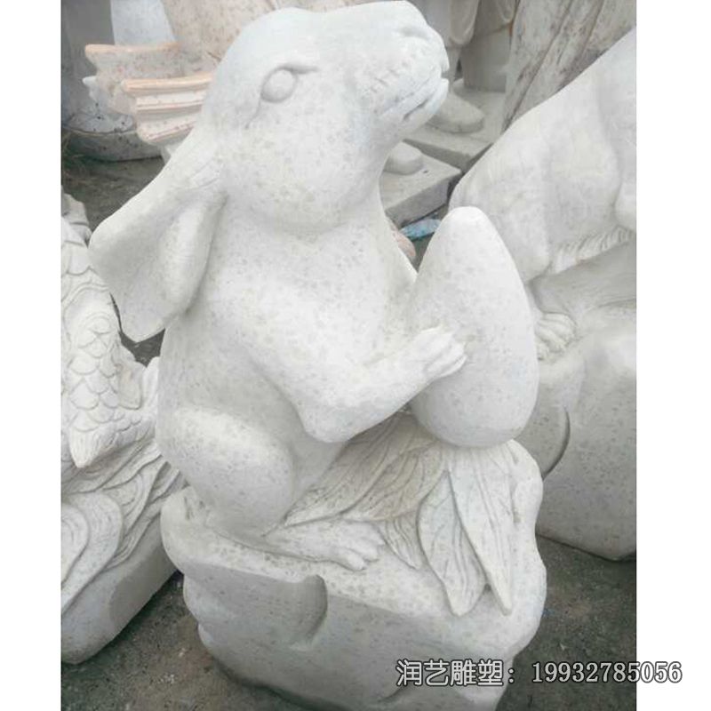 石雕兔子雕塑 石雕兔子雕塑