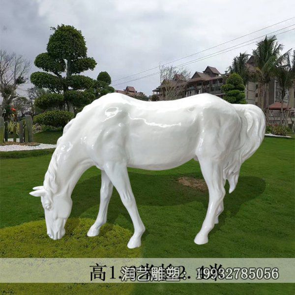 玻璃钢公园动物马雕塑 玻璃钢公园动物马雕塑