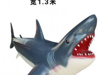 玻璃钢动物鲨鱼雕塑