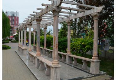 石雕公园长廊雕塑