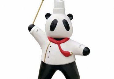玻璃钢广场功夫熊猫雕塑