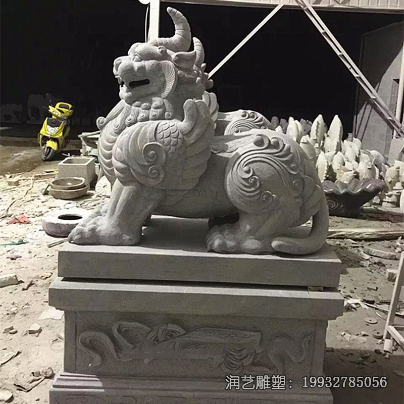 独角兽石雕雕塑 独角兽石雕雕塑