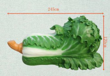 玻璃钢仿真白菜景观雕塑