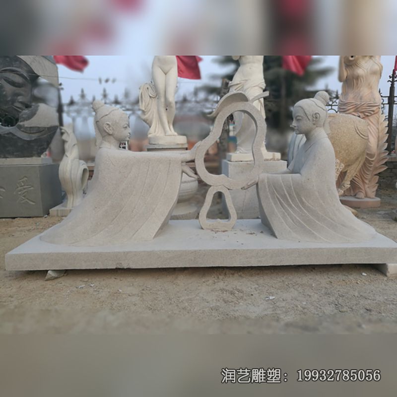 孔融让梨人物石雕雕塑 孔融让梨人物石雕雕塑