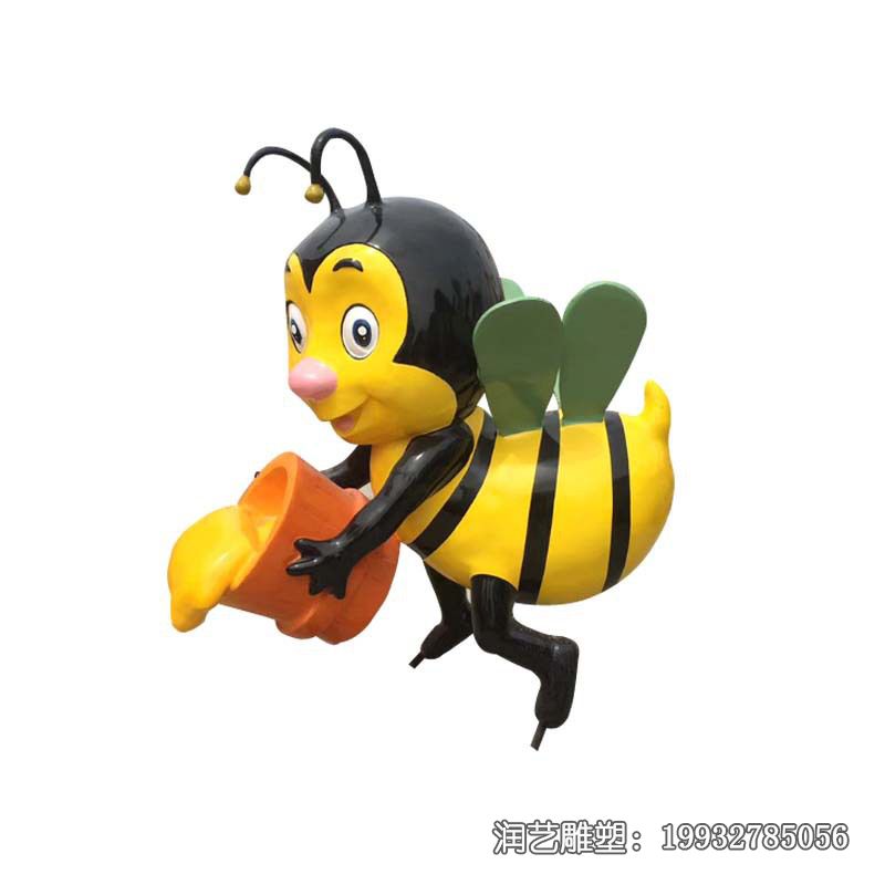 城市玻璃钢蜜蜂雕塑 城市玻璃钢蜜蜂雕塑