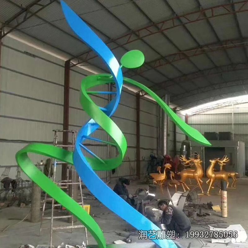 不锈钢校园彩带景观雕塑 不锈钢校园彩带景观雕塑