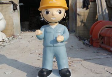 玻璃钢消防员人物雕塑