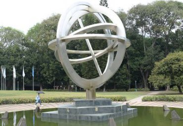 公园不锈钢标志雕塑