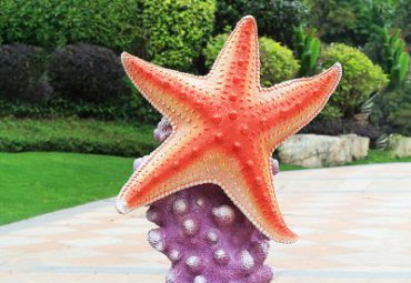 玻璃钢公园海星雕塑