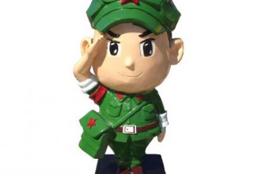 街道玻璃钢红军雕塑