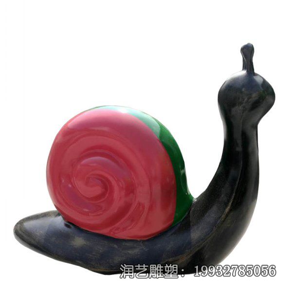 玻璃钢抽象蜗牛动物雕塑 玻璃钢抽象蜗牛动物雕塑