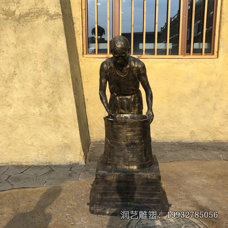 茶文化人物铜雕雕塑 茶文化人物铜雕雕塑